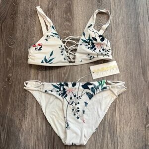 TiniBikini Vibrant Floral Bikini Set Size XS